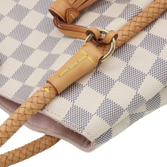 Louis Vuitton Propriano Damier Azur Tote Bag Rose Ballerine - Picture 5 of 12